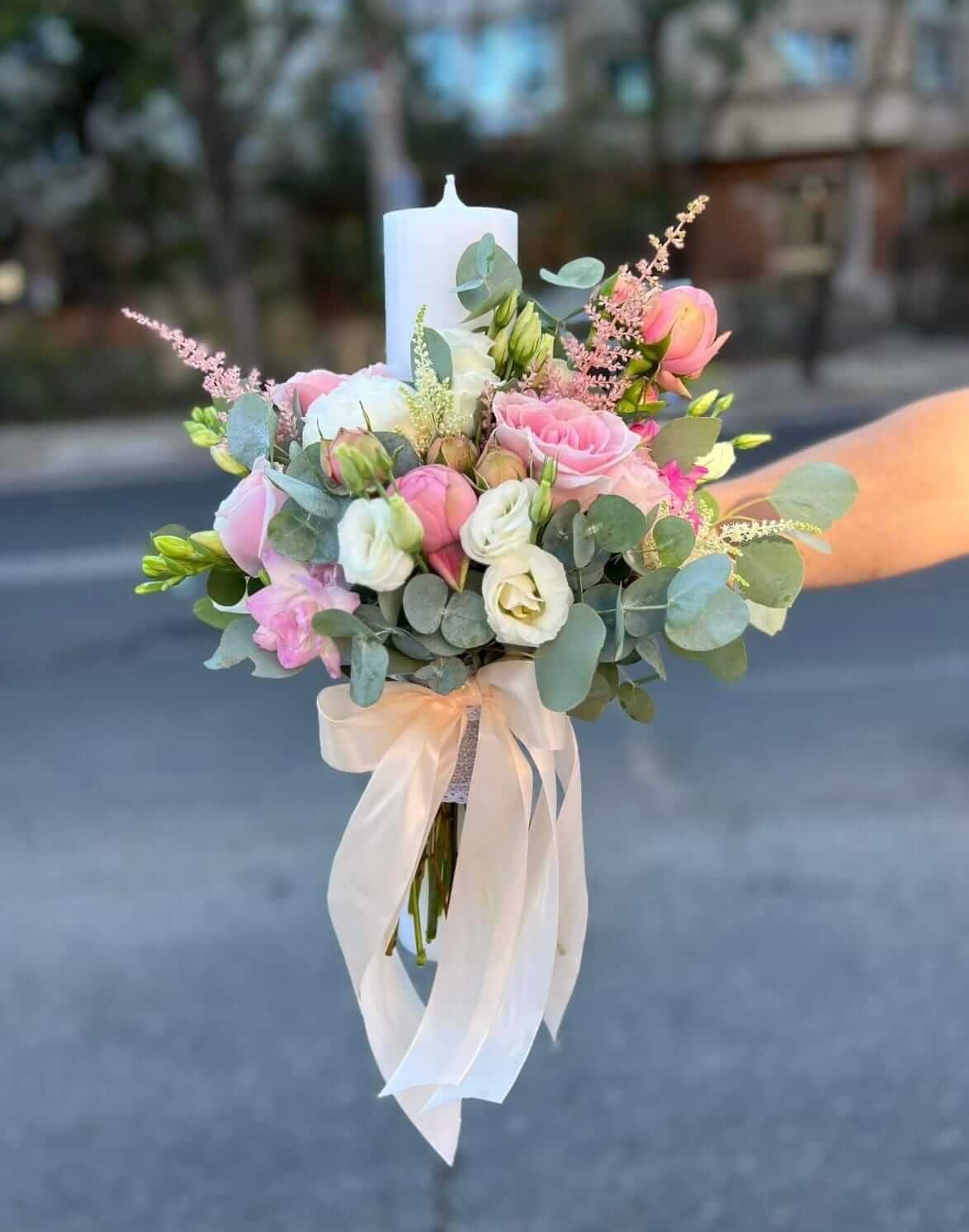 Lumanare Botez Fetita Il Davro-Flowers