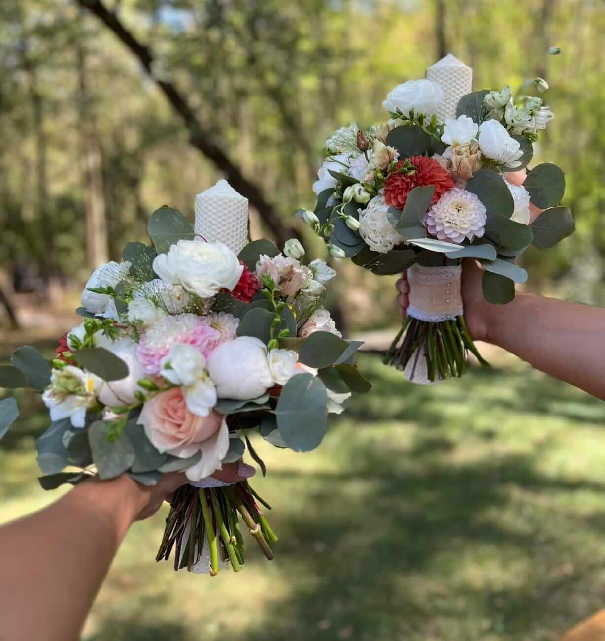 Lumanare ceara naturala nunta Il Davro-Flowers